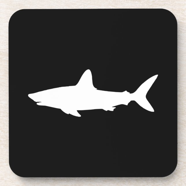 Swimming Shark Drink Coaster (Front)