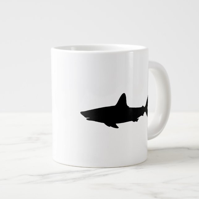Swimming Shark Large Coffee Mug (Front Right)