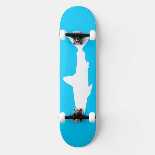 Swimming Shark Skateboard Deck (Front)