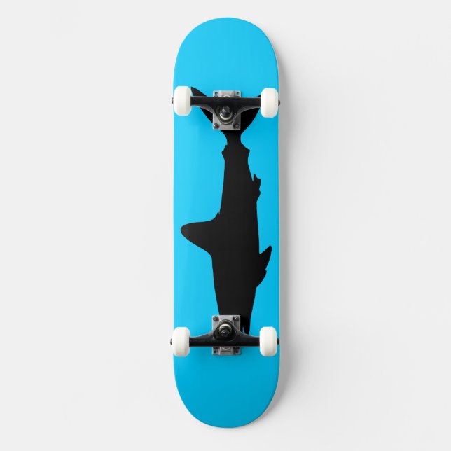 Swimming Shark Skateboard Deck (Front)