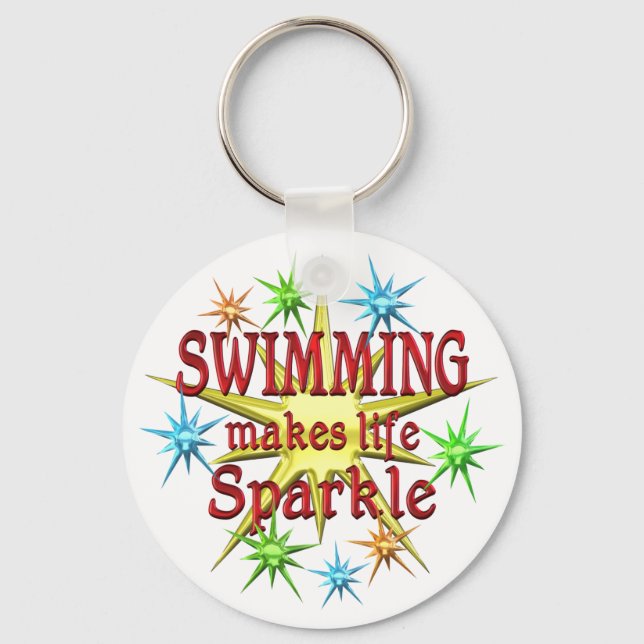 Swimming Sparkles Keychain (Front)