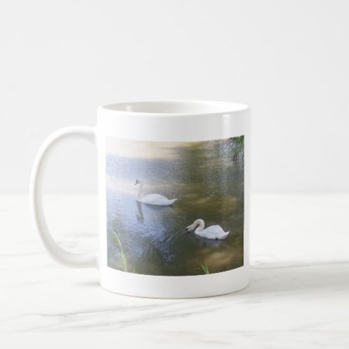 Swimming Swans Mug