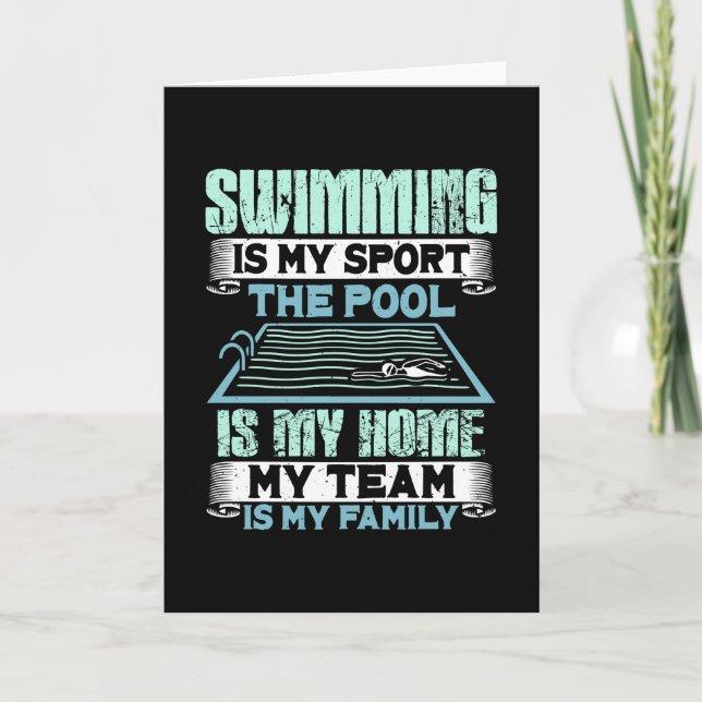 Swimming Swim Gift Card (Front)