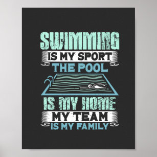 Swimming Swim Gift Poster