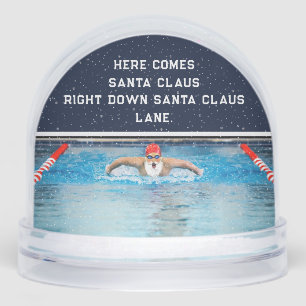 Swimming Swimmer Christmas Holiday Gift Snow Globe