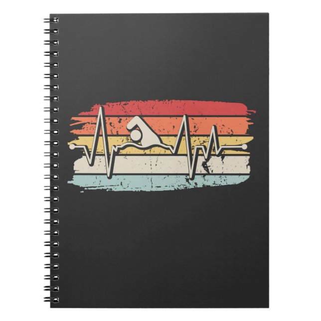 Swimming Swimmer Gift Notebook (Front)