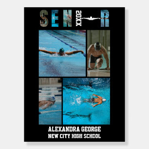 Swimming Swimmer Graduation Senior Night  Poster