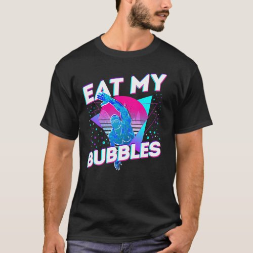 Swimming Swimmer Swim Eat My Bubbles Retro T_Shirt