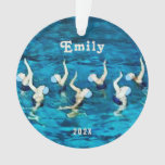 Swimming Synchronized Collectible 2024 Ornament at Zazzle
