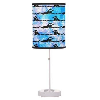 Swimming Table Lamp by manewind at Zazzle