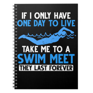 Swimming Team Joke Swimmer Water Sports Humor Notebook