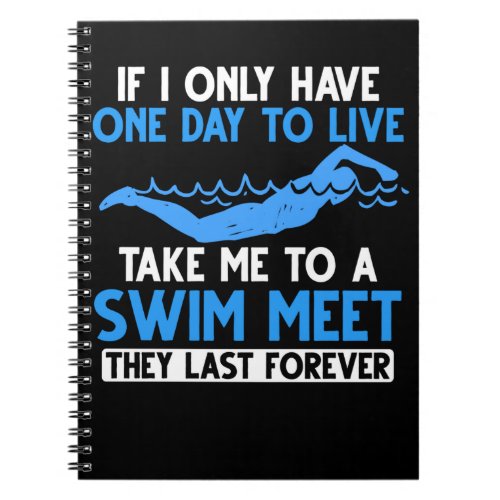 Swimming Team Joke Swimmer Water Sports Humor Notebook