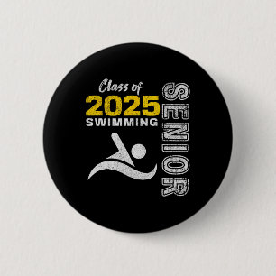 Swimming Team Senior Cl Of 2025 - Graduation 2025 Button