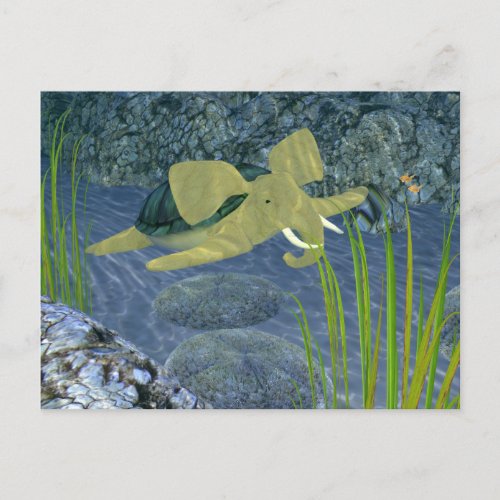 Swimming Turphant Postcard