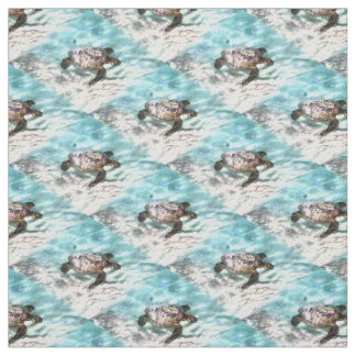Swimming Turtle Fabric