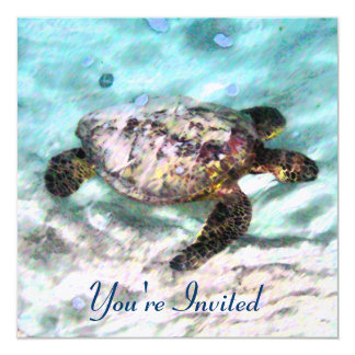 Swimming Turtle Invitations