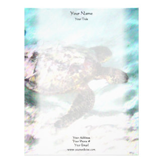 Swimming Turtle Letterhead
