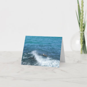 swimming turtle notecard (encouragement)