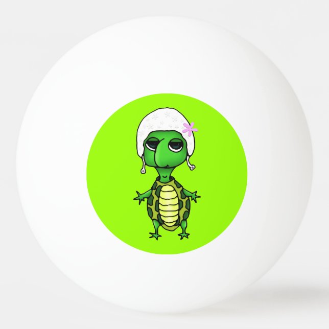 Swimming Turtle Ping-Pong Ball (Front)