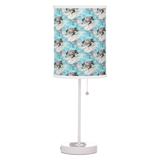 Swimming Turtle Table Lamp (Left)