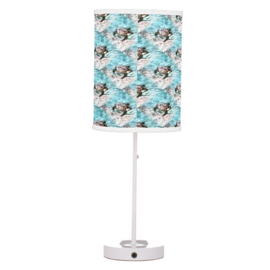 Swimming Turtle Table Lamp (Back)