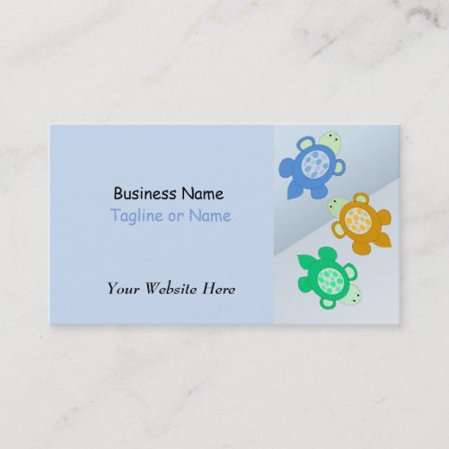 Swimming Turtles Business Card