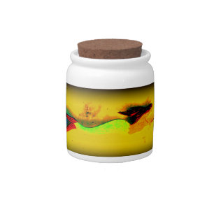swimming vintage mermaid candy jar