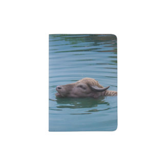 Swimming Water Buffalo Passport Holder
