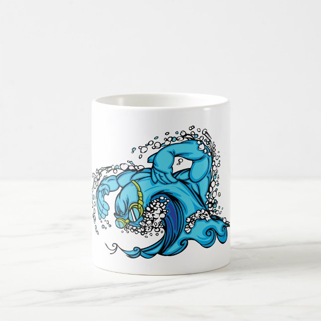 Swimming Wave Coffee Mug (Creator Uploaded)