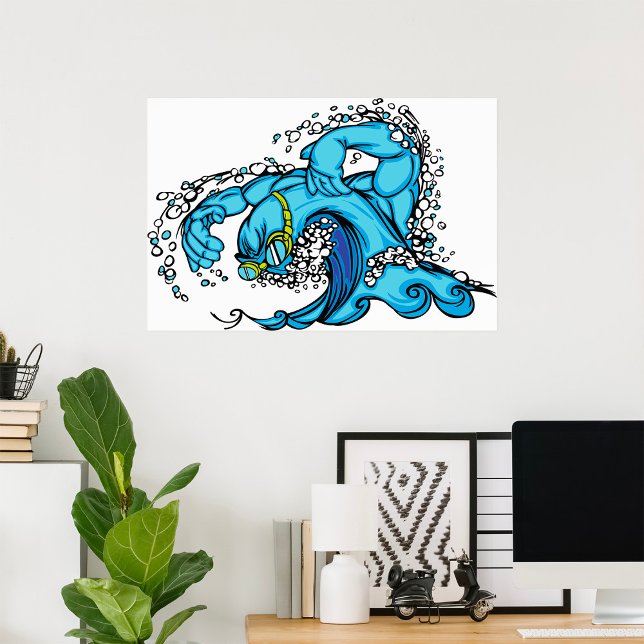 Swimming Wave Poster (Creator Uploaded)