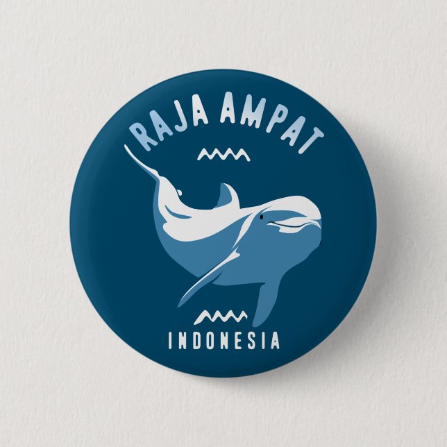 Swimming with Dolphins at Raja Ampat Button (Front)