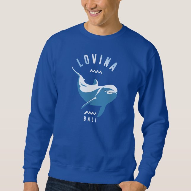 Swimming with Dolphins Lovina Bali Sweatshirt (Front)