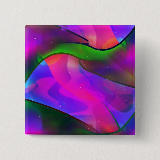 Swimming with Dolphins Pinback Button (Front)