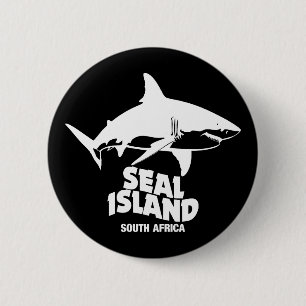 Swimming With Great White Sharks - Seal Island Button