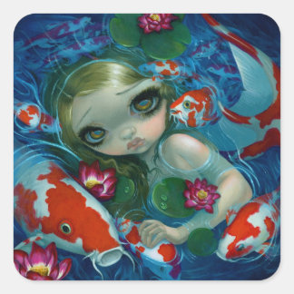 "Swimming with Koi" Sticker