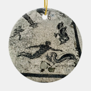 Swimming with the Dolphins, from the Frigidarium o Ceramic Ornament