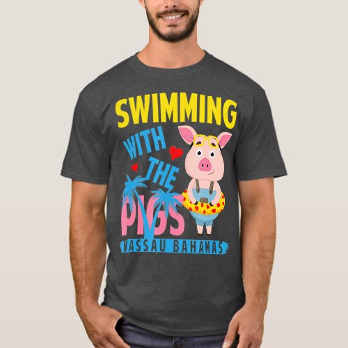 Swimming With The Pigs Nassau Bahamas Hello Summer T_Shirt