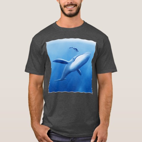 Swimming with whales T_Shirt