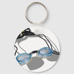 SwimmingGoggles091210 Keychain