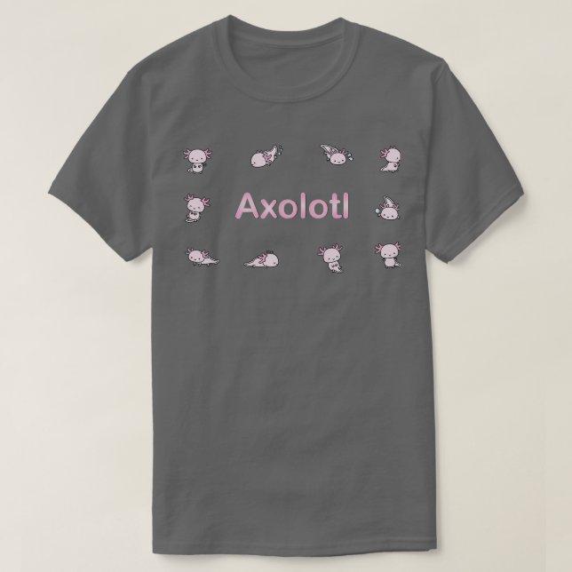 Swimmy Axolotls T-Shirt (Design Front)