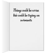 Swimsuit Cheer Up Card (Inside (Right))