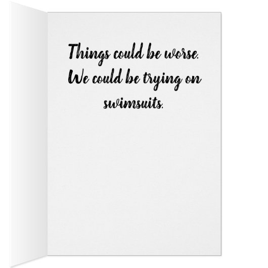 Swimsuit Cheer Up Card (Inside (Right))