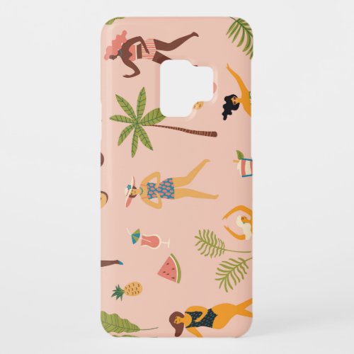 Swimsuit Ladies Tropical Vintage Dance Case_Mate Samsung Galaxy S9 Case