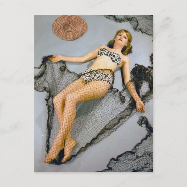 Swimsuit Model vintage photo Postcard (Front)