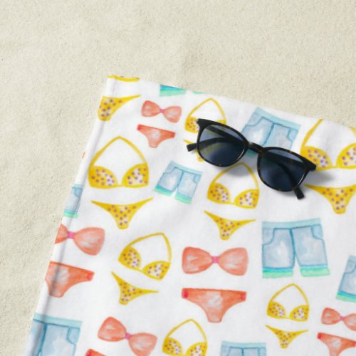 Swimsuit Print Beach Towel