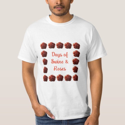Swine  Roses Frame T_shirt