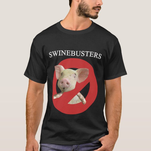Swinebusters Dark T-shirt (Front)