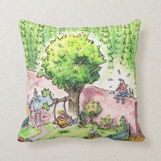Swing Boy throw cushion large green