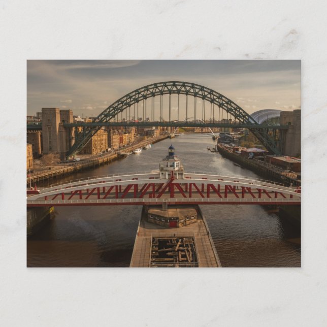 Swing Bridge, Newcastle upon Tyne Postcard (Front)
