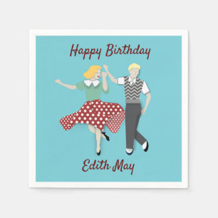 Swing Dance Couple Napkins